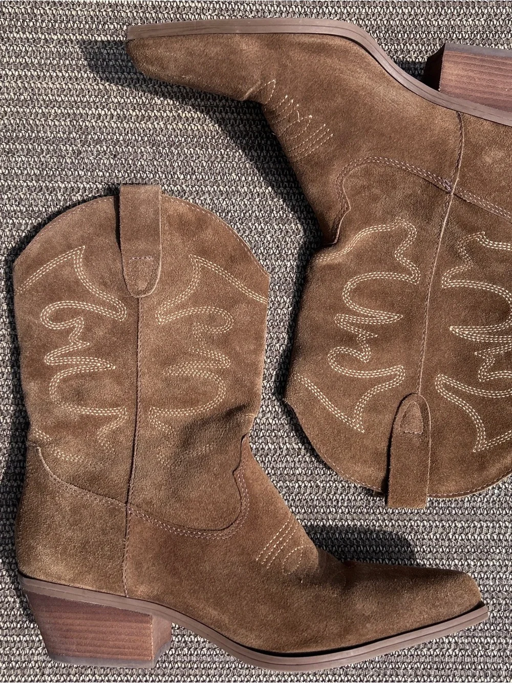 Steve Madden Brown Suede Cowboy Boots